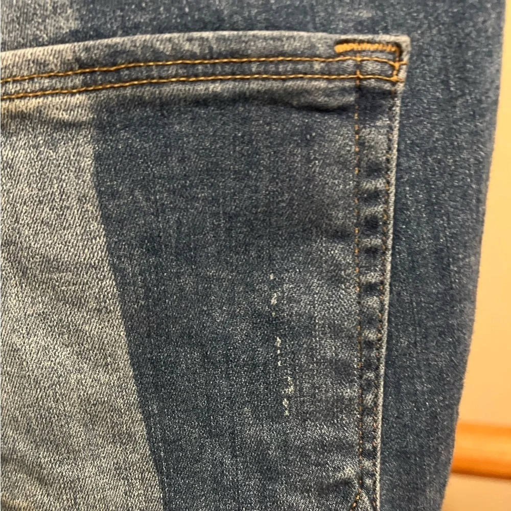 Good American “Good Legs Crop” Two-Tone Skinny Jeans • Size 12/31